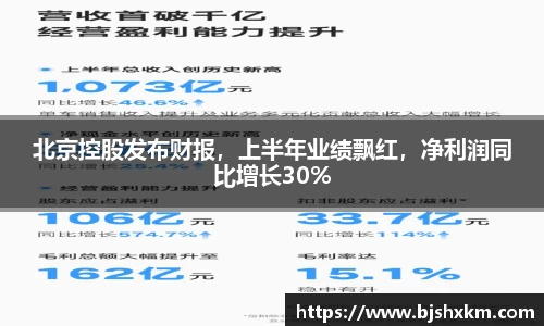 北京控股发布财报，上半年业绩飘红，净利润同比增长30%
